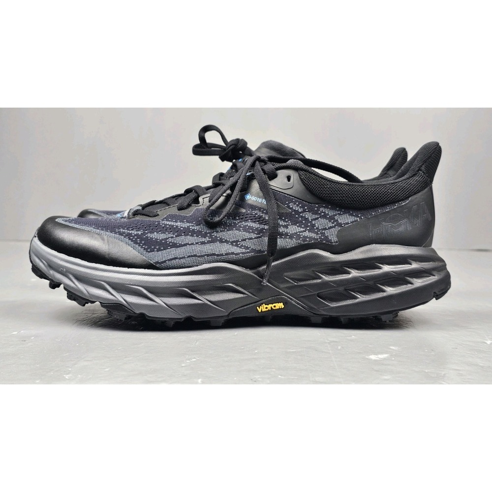 Hoka One One Speedgoat 5 GTX‎ Shoes Mens 9.5 Black 1127912-BBLC Training NEW
